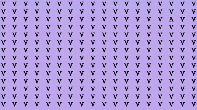 Optical Illusion Brain Test: If you have Eagle Eyes Find the Letter A in 15 Secs