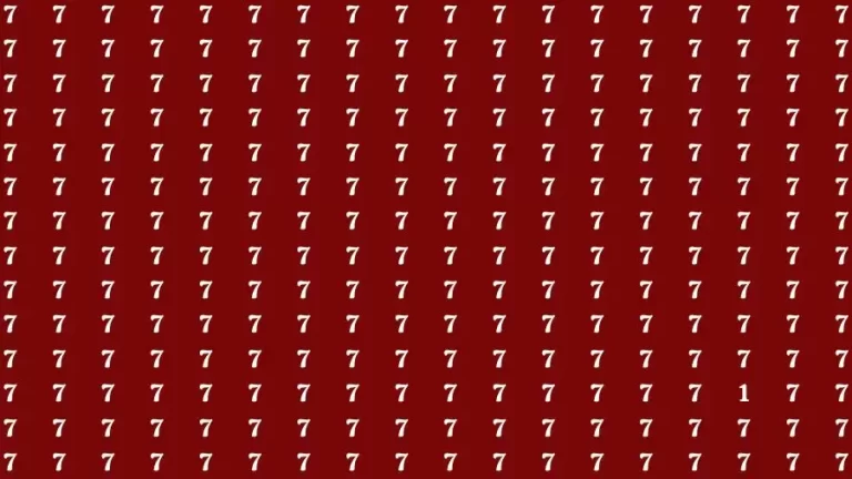 Optical Illusion Brain Challenge: If you have Hawk Eyes Find the Number 1 in 15 Secs