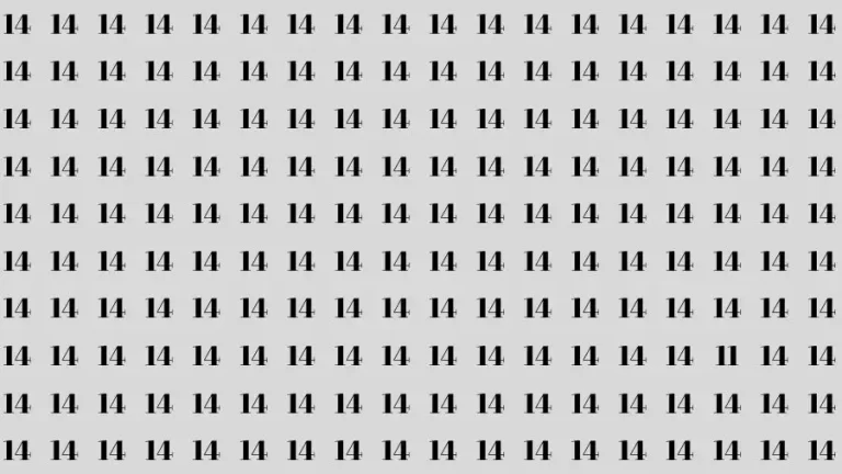 If you have Hawk Eyes Find the Number 5 among 1s in 20 Secs