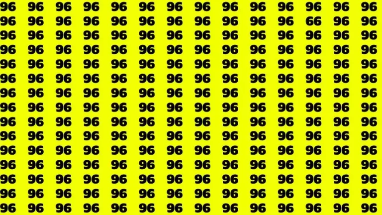 Observation Find it Out: If you have Sharp Eyes Find the number 66 among 96 in 20 Secs