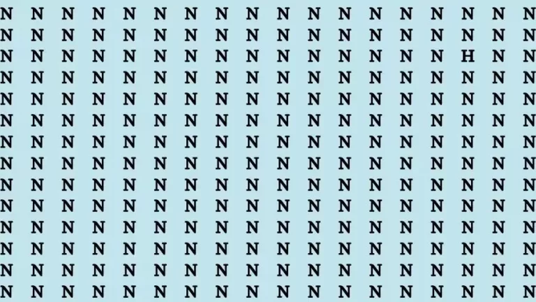 Observation Skill Test: If you have Sharp Eyes Find the Letter H in 15 Secs