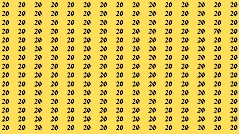 Optical Illusion Brain Challenge: If you have 50/50 Vision Find the number 70 in 12 Secs