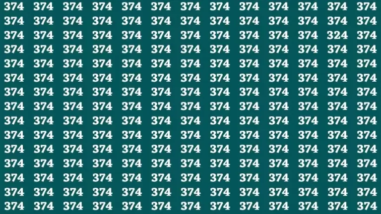 Optical Illusion Brain Test: If you have Sharp Eyes Find the number 324 in 20 Secs