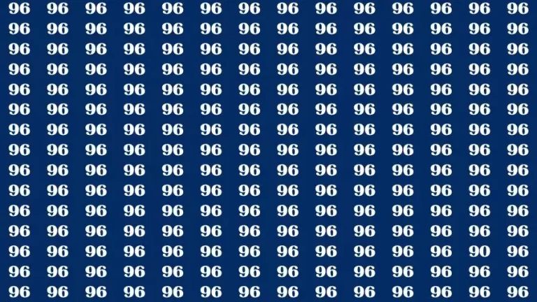 Optical Illusion Brain Challenge: If you have Hawk Eyes Find the Number 90 in 15 Secs