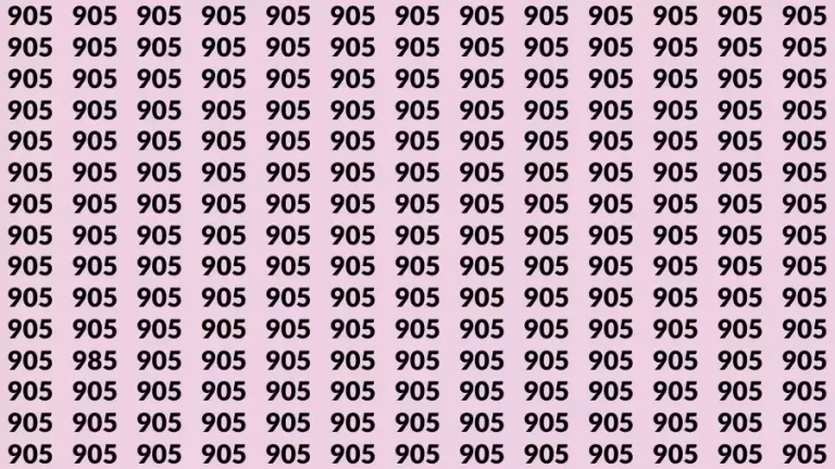 If you have Hawk Eyes Find the Number 5 among 1s in 20 Secs