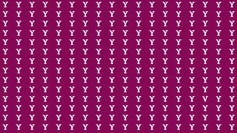 Optical Illusion Brain Challenge: If you have 50/50 Vision Find the Letter V in 12 Secs