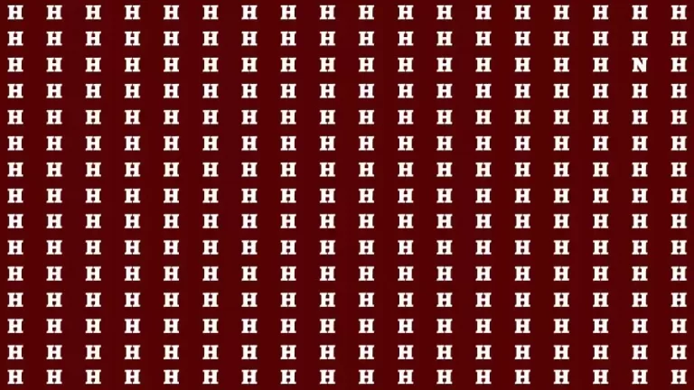 Optical Illusion Brain Test: If you have Eagle Eyes Find the Letter N in 15 Secs