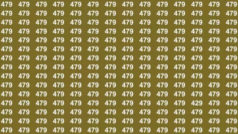 Observation Skill Test: If you have Sharp Eyes Find the Number 429 in 15 Secs