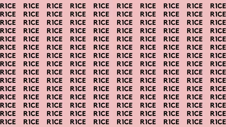 Observation Brain Test: If you have Sharp Eyes Find the word Rice in 20 Secs