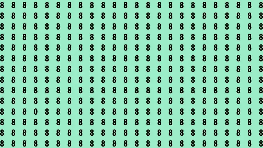 Optical Illusion Brain Challenge: If you have Hawk Eyes Find the Number 0 in 15 Secs