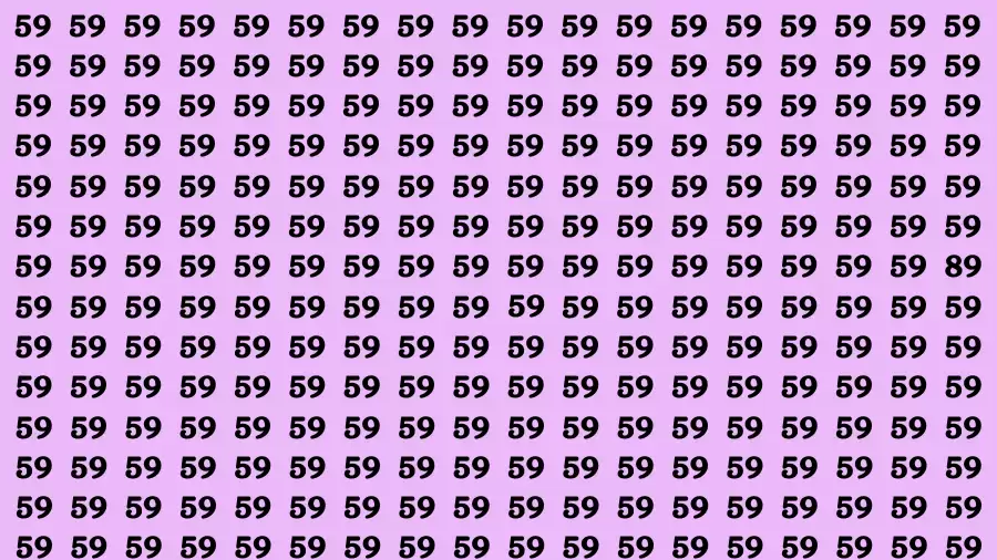 Observation Brain Challenge: If you have Eagle Eyes Find the number 89 in 12 Secs