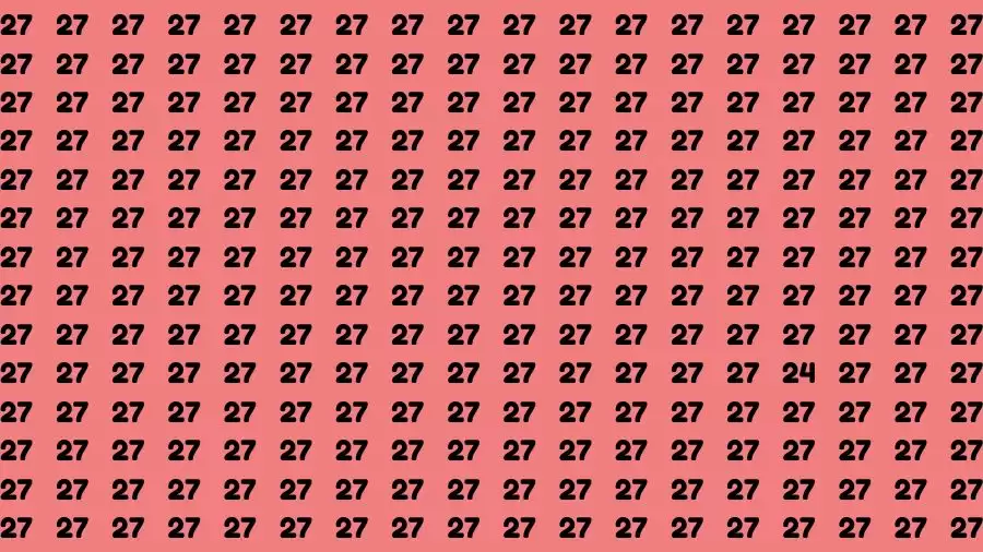 Optical Illusion Brain Challenge: If you have Hawk Eyes Find the Number 24 among 27 in 15 Secs