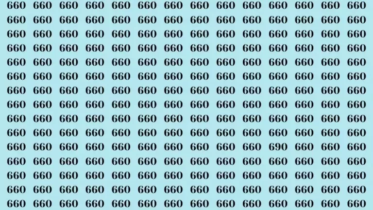 Optical Illusion Brain Challenge: If you have Hawk Eyes Find the Number 690 in 15 Secs