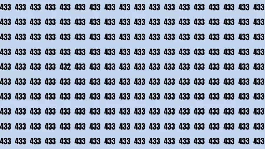 Optical Illusion Brain Challenge: If you have 50/50 Vision Find the number 432 in 12 Secs