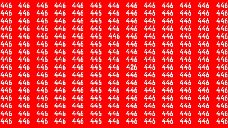 Brain Test: If you have Eagle Eyes Find the Number 426 in 15 Secs