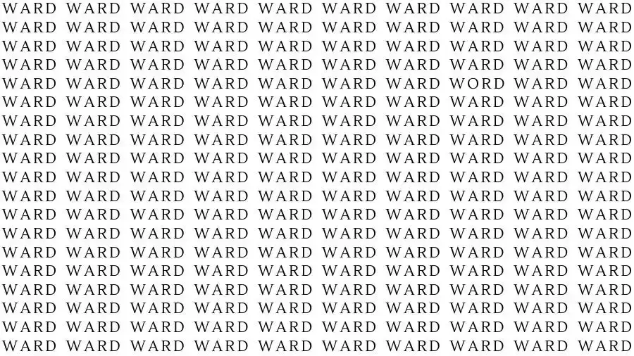 Observation Skill Test: If you have Sharp Eyes find the Word among Ward in 12 Seconds