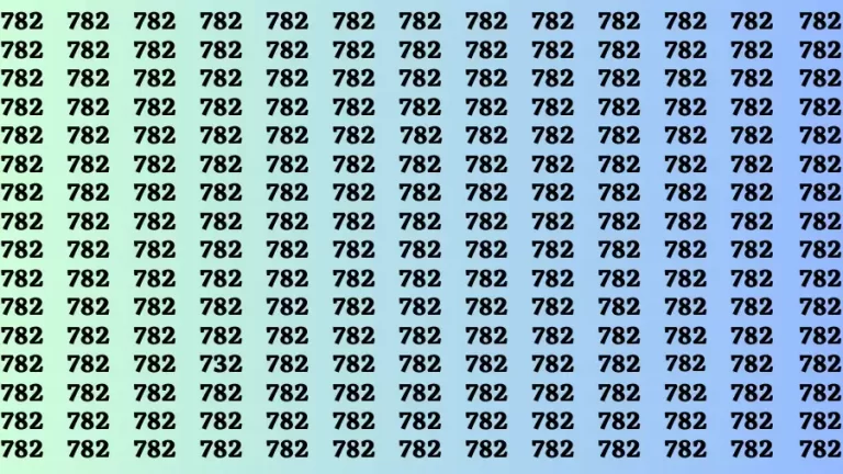 Observation Brain Challenge: If you have Hawk Eyes Find the Number 732 in 15 Secs