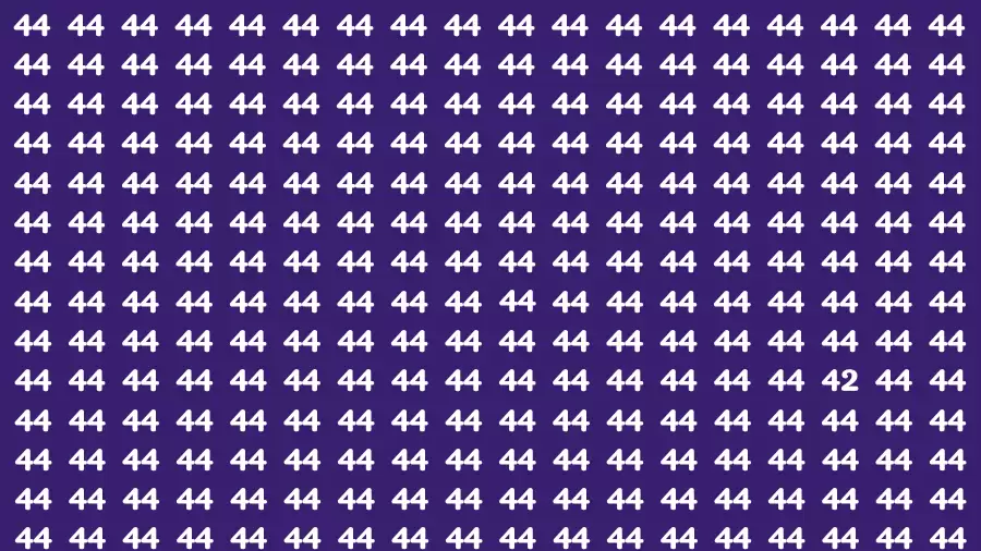 Observation Brain Challenge: If you have Hawk Eyes Find the Number 42 in 15 Secs