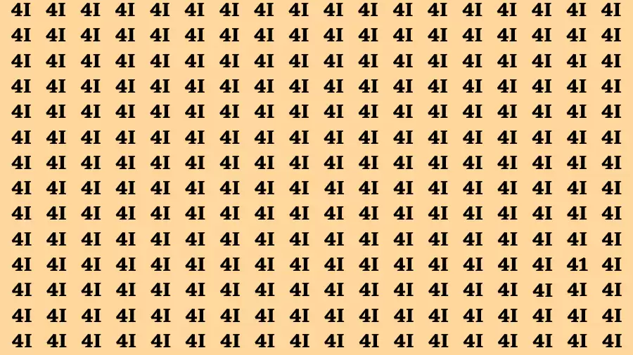 Observation Brain Challenge: If you have Hawk Eyes Find the Number 41 in 15 Secs