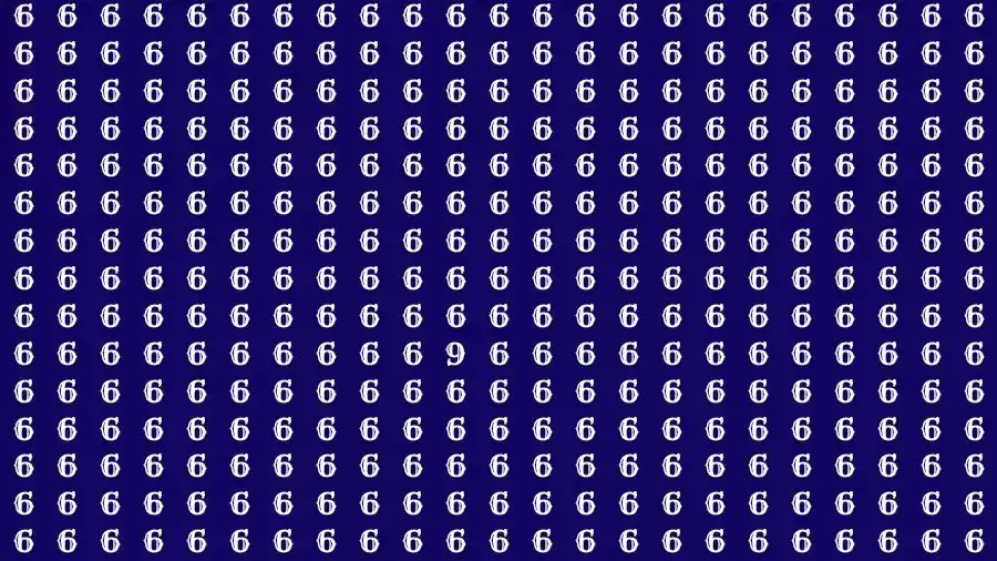 Optical Illusion Brain Test: If you have Eagle Eyes Find the number 9 among 6 in 7 Seconds?