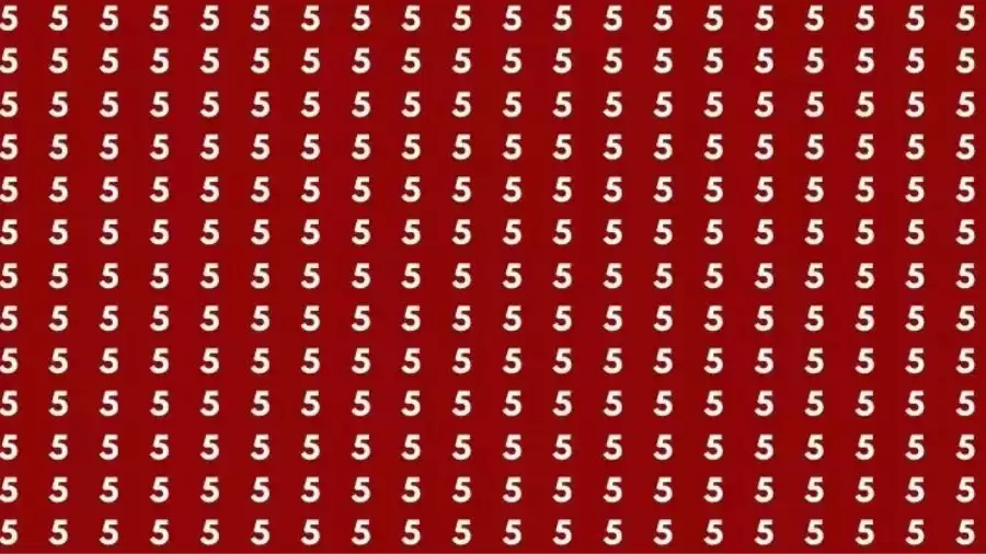 Optical Illusion Brain Test: If you have Eagle Eyes Find the number 2 among 5 in 12 Seconds?