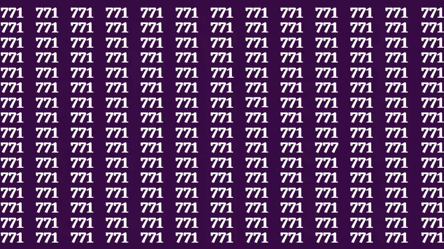 Observation Brain Test: If you have Eagle Eyes Find the Number 777 in 15 Secs