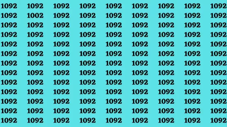 Brain Test: If you have Sharp Eyes Find the Number 1002 in 15 Secs