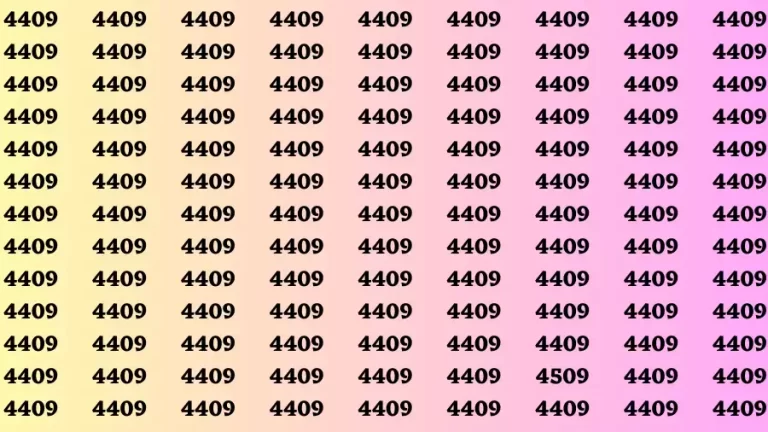 Brain Test: If you have Hawk Eyes Find the Number 4509 in 15 Secs