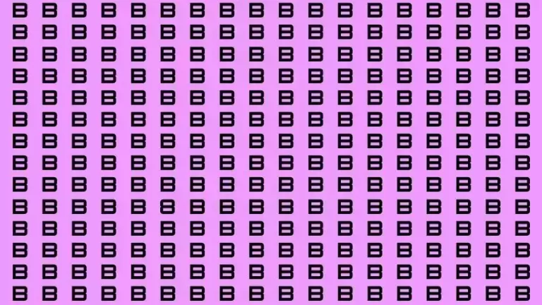 Optical Illusion Brain Challenge: If you have 50/50 Vision Find the number 8 among B in 12 Seconds?