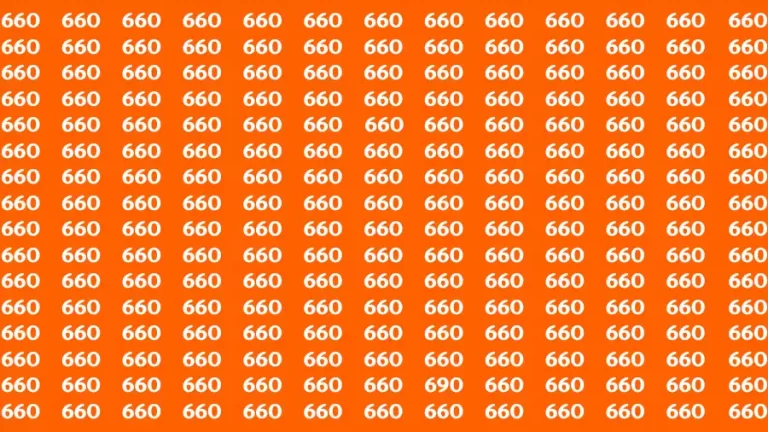 Brain Test: If you have Eagle Eyes Find the Number 690 in 15 Secs