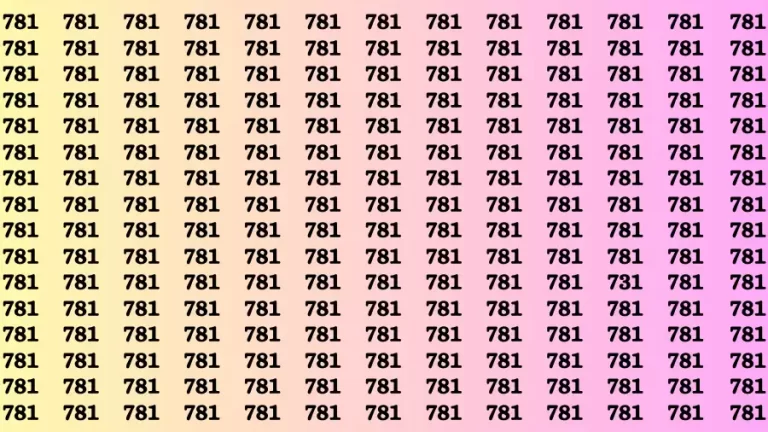 Brain Test: If you have Eagle Eyes Find the Number 731 in 15 Secs