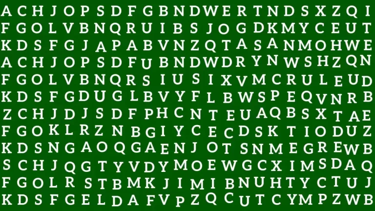 Puzzle to Test Your IQ: If you have Extra Sharp Eyes Find the word Bird in 15 Secs