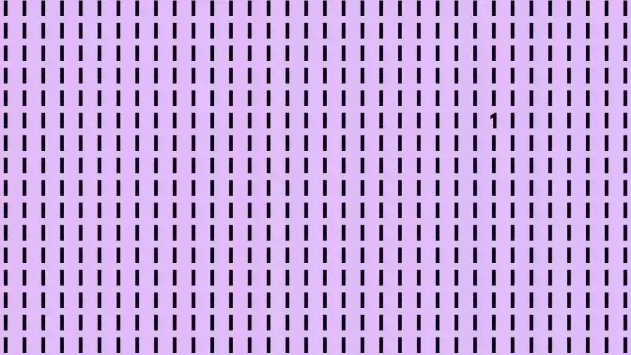 Observation Skills Test: If you have Sharp Eyes Find the number 1 among I in 15 Seconds?