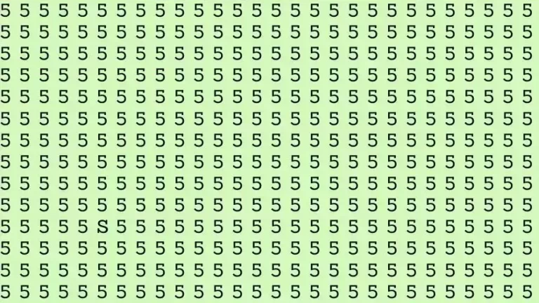 Observation Skills Test: If you have Eagle Eyes Find the letter S among 5 in 14 Seconds?