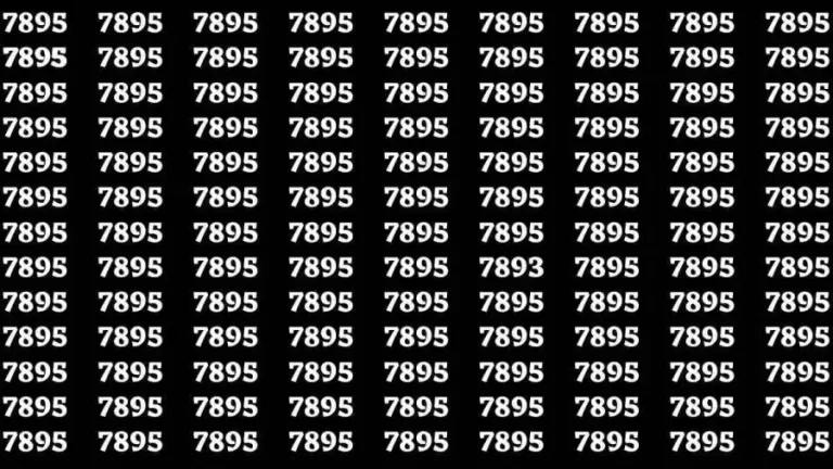 Brain Test: If you have Eagle Eyes Find the Number 7893 in 15 Secs