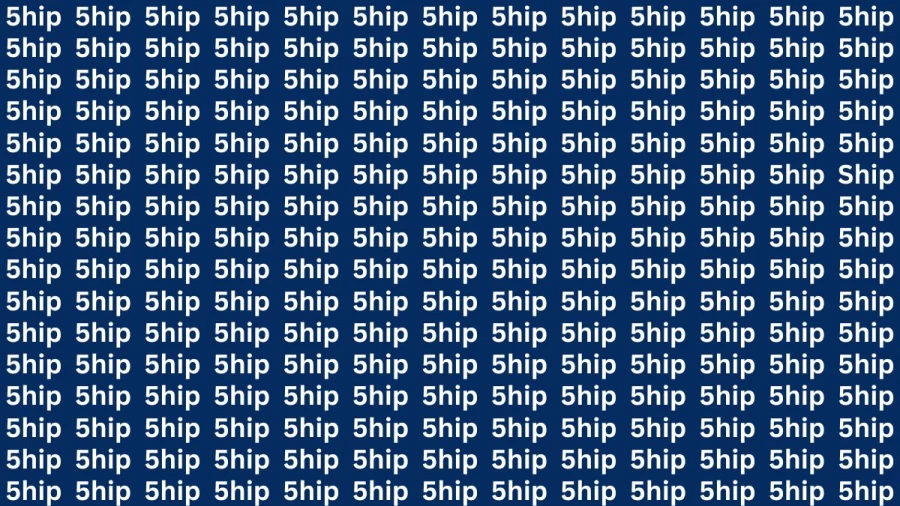 Brain Test: If you have Sharp Eyes Find the word Ship in 20 Secs