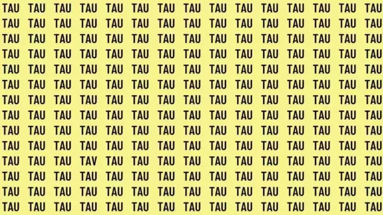 Observation Skill Test: If you have Eagle Eyes find the Word Tav among Tau in 12 Secs