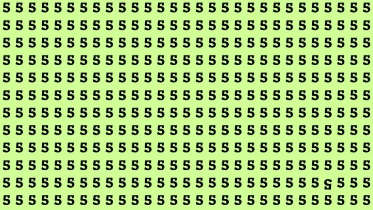 Observation Brain Test: If you have Eagle Eyes Find the Inverted 5 in 15 Secs