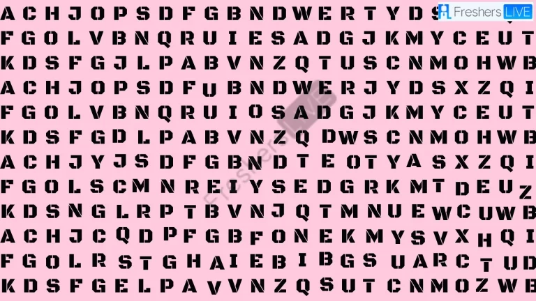 Are you smart enough to Find the word Catch in Just 10 Secs?