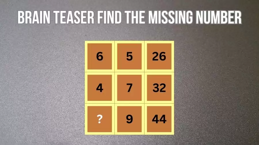 Brain Teaser Math Test: Can You Find the Missing Number?