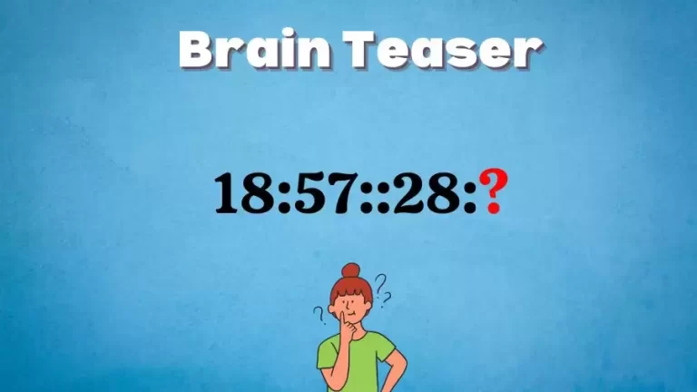 Brain Teaser: What Comes Next 18:57::28:?