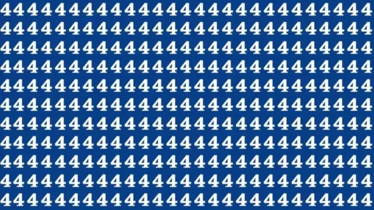 Brain Teasers for Geniuses: Find the Number 8 among 4s in 20 Seconds