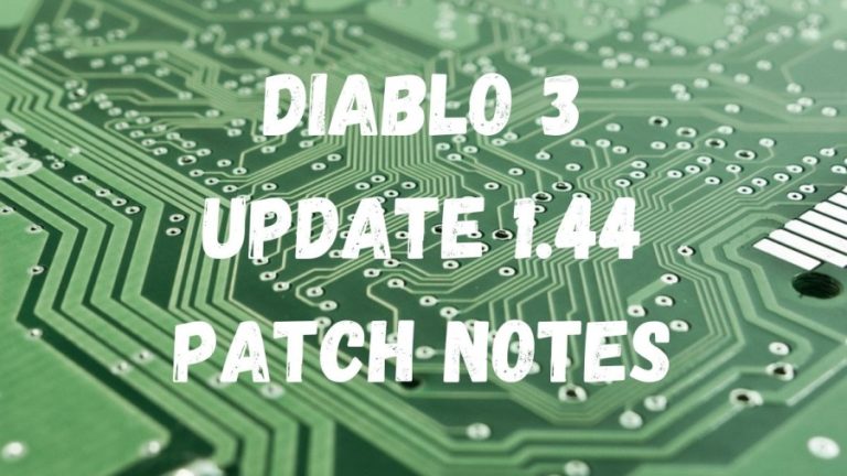 Diablo 3 Update 1.44 Patch Notes, Get Here Diablo 3 Update 2.7.5 Patch Notes