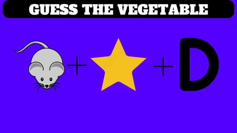 Observation Brain Challenge: Can you Guess the Vegetable Name in less than 6 Secs