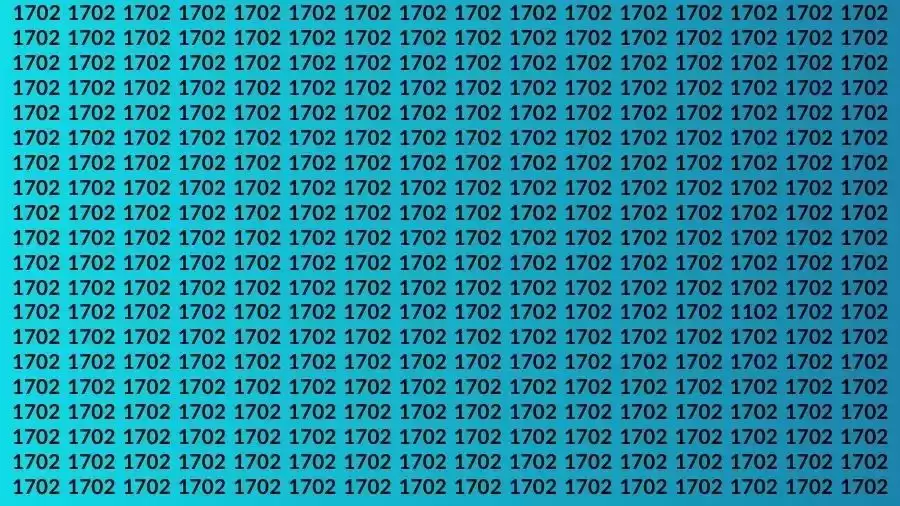 Observation Brain Test: Can you find the Number 1102 in 14 Secs?