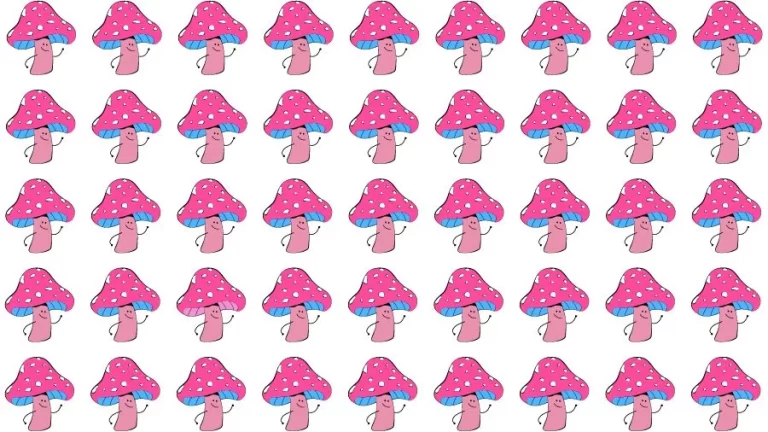 Observation Skill Test: Can you find the Odd Mushroom in 10 Seconds?