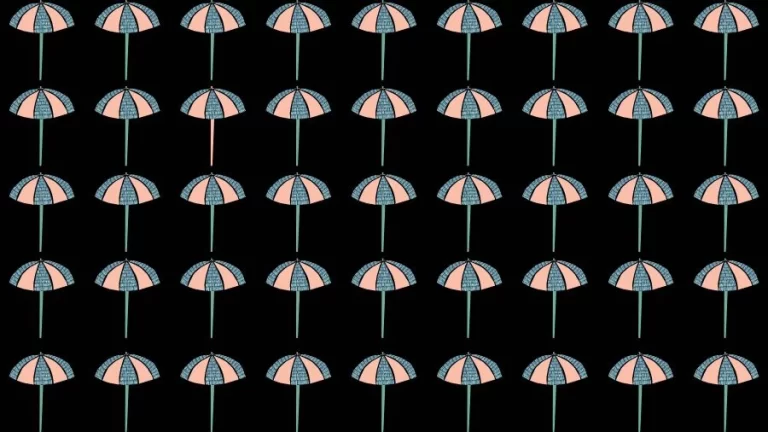 Observation Skill Test: Can you find the Odd Umbrella in 10 Seconds?