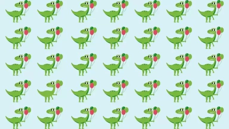 Observation Skills Test: Can you find the Odd Dinosaur in 10 Seconds?