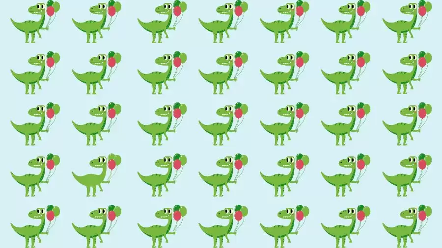 Observation Skills Test: Can you find the Odd Dinosaur in 10 Seconds?