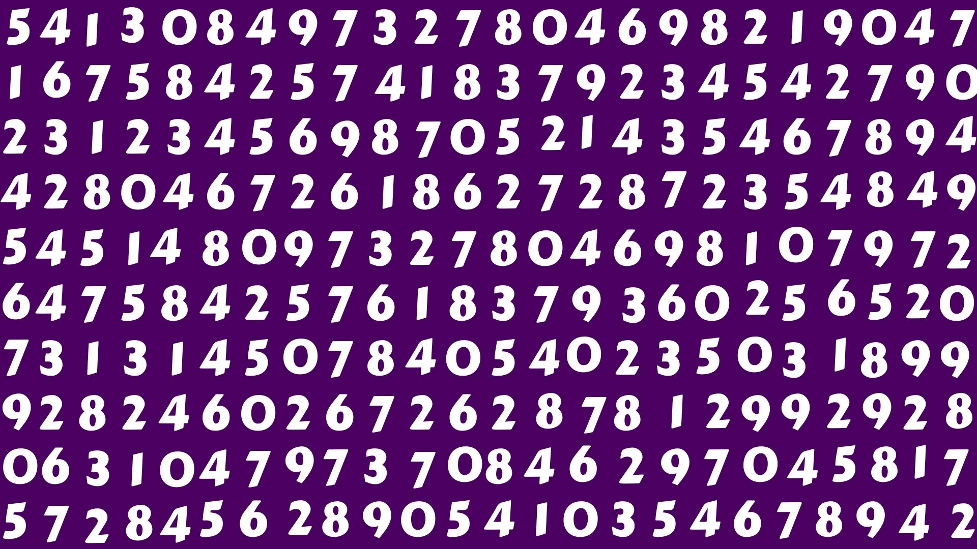 Only Detective Brains can Spot the Number 8477 in 10 Secs